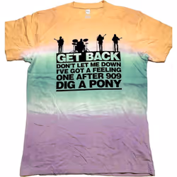 The Beatles - T-shirt GET BACK - Adulte (Multicolore)