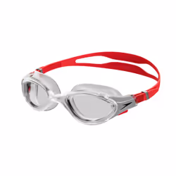 Speedo - Lunettes de natation - Homme - Taille unique (Rouge / Argenté / Transparent)
