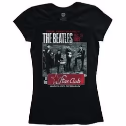 The Beatles - T-shirt STAR CLUB HAMBURG - Femme (Noir)