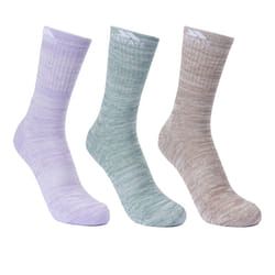 Trespass - Chaussettes de marche HELVELLYN - Femme (Vert sombre / Blanc cassé / Bleu lavande Chiné)