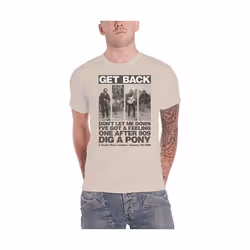 The Beatles - T-shirt ROOFTOP - Adulte (Beige pâle)