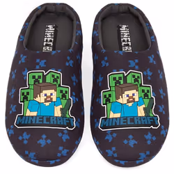 Minecraft - Chaussons - Garçon (Bleu marine)
