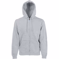 Fruit Of The Loom - Sweatshirt à capuche et fermeture zippée - Homme (Gris)