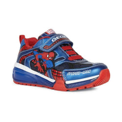 Geox - Baskets J BAYONYC B - Garçon (Bleu marine / Bleu roi / Rouge)