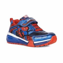 Geox - Baskets J BAYONYC B - Garçon (Bleu marine / Bleu roi / Rouge)