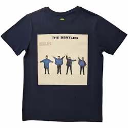 The Beatles - T-shirt HELP! - Adulte (Bleu marine)