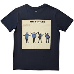 The Beatles - T-shirt HELP! - Adulte (Bleu marine)
