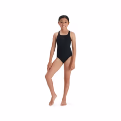 Speedo - Maillot de bain 1 pièce MEDALIST - Fille (Noir)