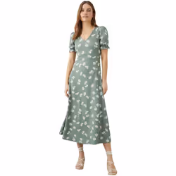 Dorothy Perkins - Robe mi-longue - Femme (Kaki)