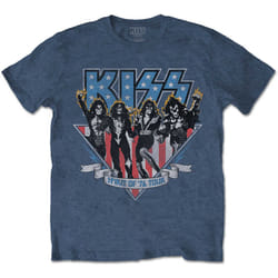 Kiss - T-shirt AMERICANA - Adulte (Denim)