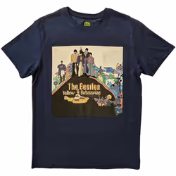 The Beatles - T-shirt YELLOW SUBMARINE - Adulte (Denim)