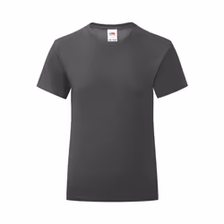 Fruit of the Loom - T-shirt ICONIC - Fille (Gris)