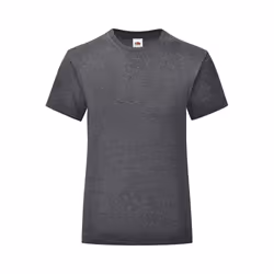 Fruit of the Loom - T-shirt ICONIC - Fille (Gris foncé chiné)