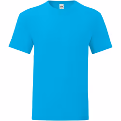 Fruit Of The Loom - T-shirt manches courtes ICONIC - Homme (Azur)
