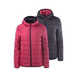 Hi-Tec - Veste matelassée HAIMO - Femme (Rouge betterave / Noir)