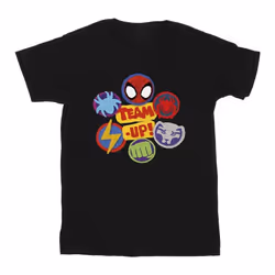 Marvel - T-shirt SPIDEY AND HIS AMAZING FRIENDS UP - Garçon (Noir)