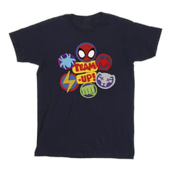 Marvel - T-shirt SPIDEY AND HIS AMAZING FRIENDS UP - Garçon (Bleu marine)