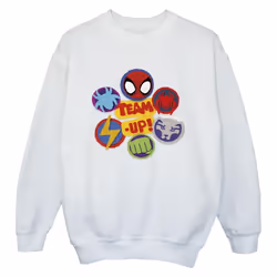 Marvel - Sweat SPIDEY AND HIS AMAZING FRIENDS UP - Garçon (Blanc)