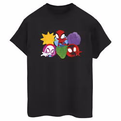Marvel - T-shirt SPIDEY AND HIS AMAZING FRIENDS - Femme (Noir)