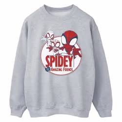 Marvel - Sweat SPIDEY AND HIS AMAZING FRIENDS - Femme (Gris chiné)