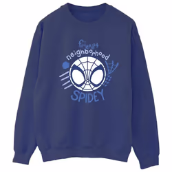 Marvel - Sweat SPIDEY AND HIS AMAZING FRIENDS NEIGHBOURHOOD - Femme (Bleu marine)