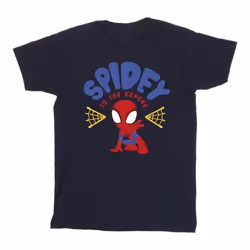 Marvel - T-shirt SPIDEY AND HIS AMAZING FRIENDS RESCUE - Homme (Bleu marine)