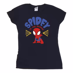 Marvel - T-shirt SPIDEY AND HIS AMAZING FRIENDS RESCUE - Femme (Bleu marine)
