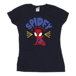 Marvel - T-shirt SPIDEY AND HIS AMAZING FRIENDS RESCUE - Femme (Bleu marine)