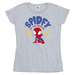 Marvel - T-shirt SPIDEY AND HIS AMAZING FRIENDS RESCUE - Femme (Gris chiné)