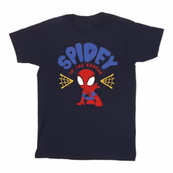 Marvel - T-shirt SPIDEY AND HIS AMAZING FRIENDS RESCUE - Fille (Bleu marine)