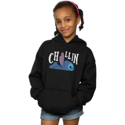 Disney - Sweat à capuche LILO AND STITCH - Fille (Noir)