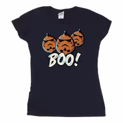 Star Wars - T-shirt BOO! - Femme (Bleu marine)