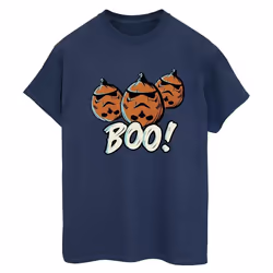 Star Wars - T-shirt BOO! - Femme (Bleu marine)