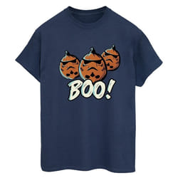 Star Wars - T-shirt BOO! - Femme (Bleu marine)
