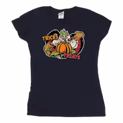 Disney - T-shirt TRICK OR TREAT - Femme (Bleu marine)