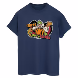 Disney - T-shirt TRICK OR TREAT - Femme (Bleu marine)
