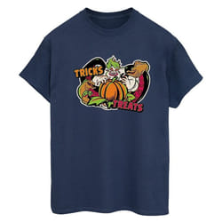 Disney - T-shirt TRICK OR TREAT - Femme (Bleu marine)