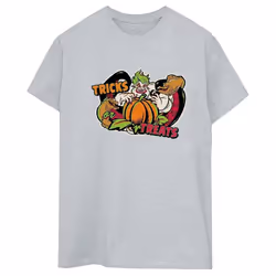 Disney - T-shirt TRICK OR TREAT - Femme (Gris)