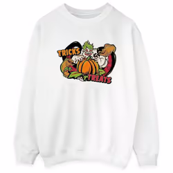 Disney - Sweat TRICK OR TREAT - Femme (Blanc)
