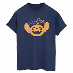 Lilo & Stitch - T-shirt STITCH O WEEN - Femme (Bleu marine)