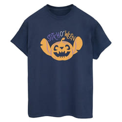Lilo & Stitch - T-shirt STITCH O WEEN - Femme (Bleu marine)