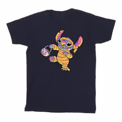 Lilo & Stitch - T-shirt TRICK OR TREAT - Homme (Bleu marine)