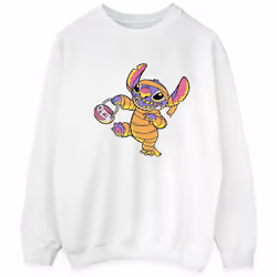 Lilo & Stitch - Sweat TRICK OR TREAT - Homme (Blanc)