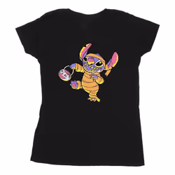Lilo & Stitch - T-shirt TRICK OR TREAT - Femme (Noir)