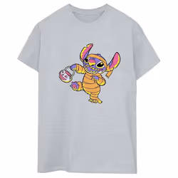 Lilo & Stitch - T-shirt TRICK OR TREAT - Femme (Gris)