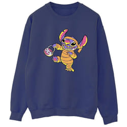Lilo & Stitch - Sweat TRICK OR TREAT - Femme (Bleu marine)