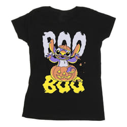 Lilo & Stitch - T-shirt BOO - Femme (Noir)