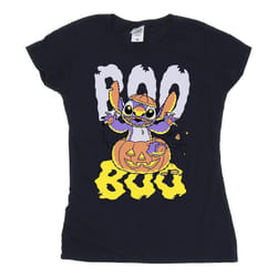 Lilo & Stitch - T-shirt BOO - Femme (Bleu marine)