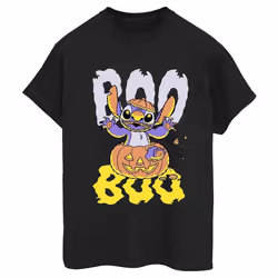 Lilo & Stitch - T-shirt BOO - Femme (Noir)