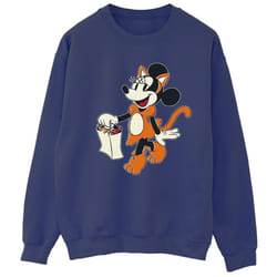 Disney - Sweat CAT TRICK OR TREAT - Femme (Bleu marine)